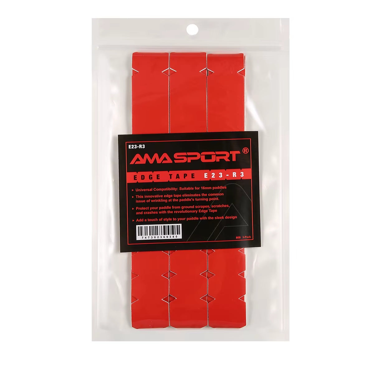 AMA SPORT Pickleball Paddle Protection Tapes - Racket Head Protectors in Two Color Options for 13/16/19mm Width
