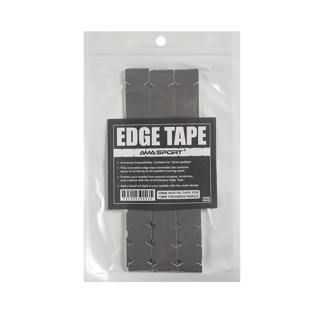 AMA SPORT Pickleball Paddle Protection Tapes - Racket Head Protectors in Two Color Options for 13/16/19mm Width