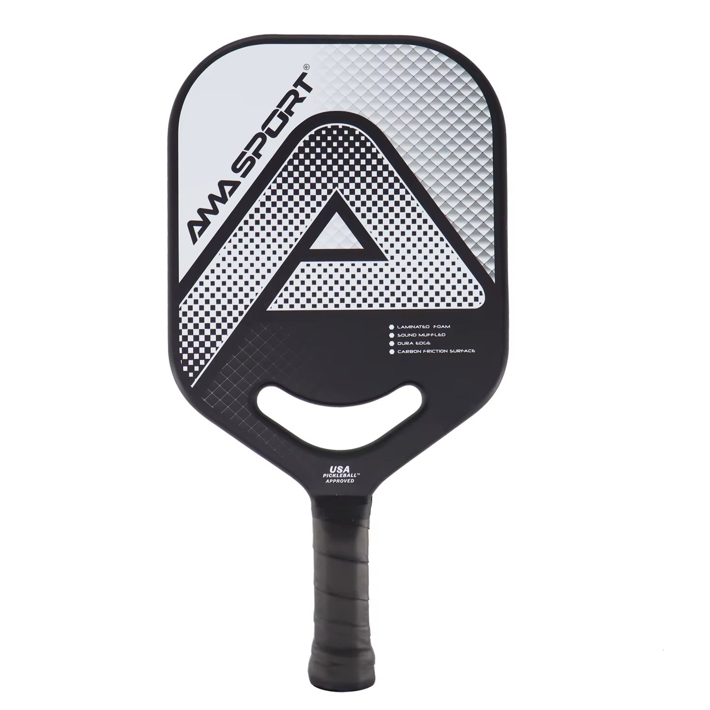 USAPA Pickleball Paddle with Maximum Spin 3K Friction Carbon Fiber Graphite Texture Surface Edgeless Pickle Ball Paddle