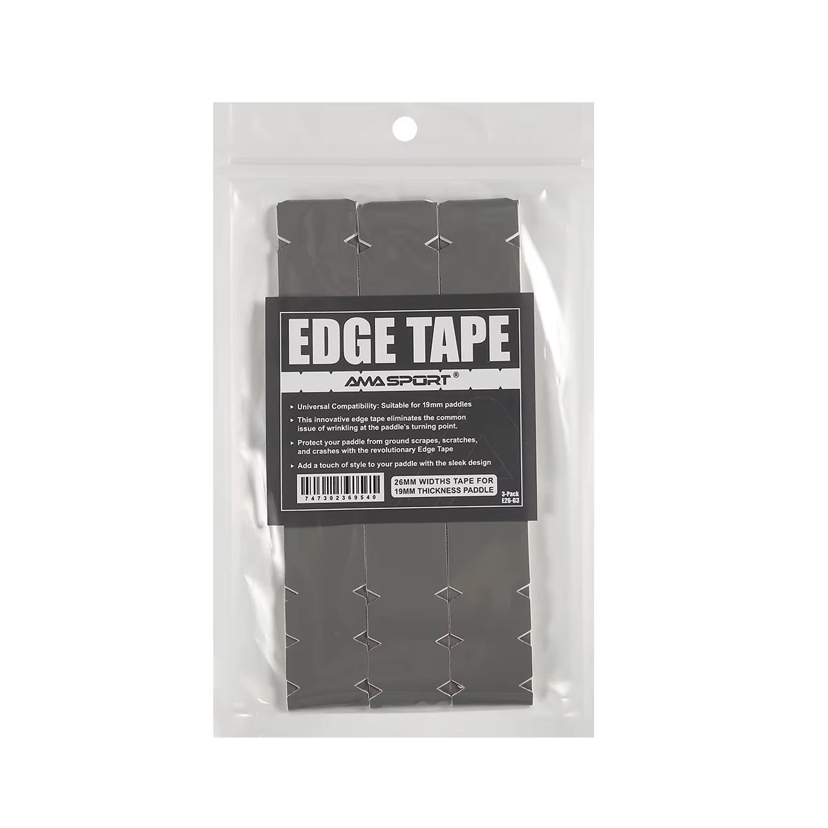 AMA SPORT Pickleball Paddle Protection Tapes - Racket Head Protectors in Two Color Options for 13/16/19mm Width