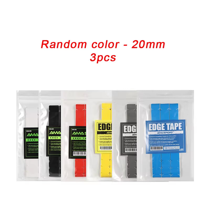 AMA SPORT Pickleball Paddle Protection Tapes - Racket Head Protectors in Two Color Options for 13/16/19mm Width