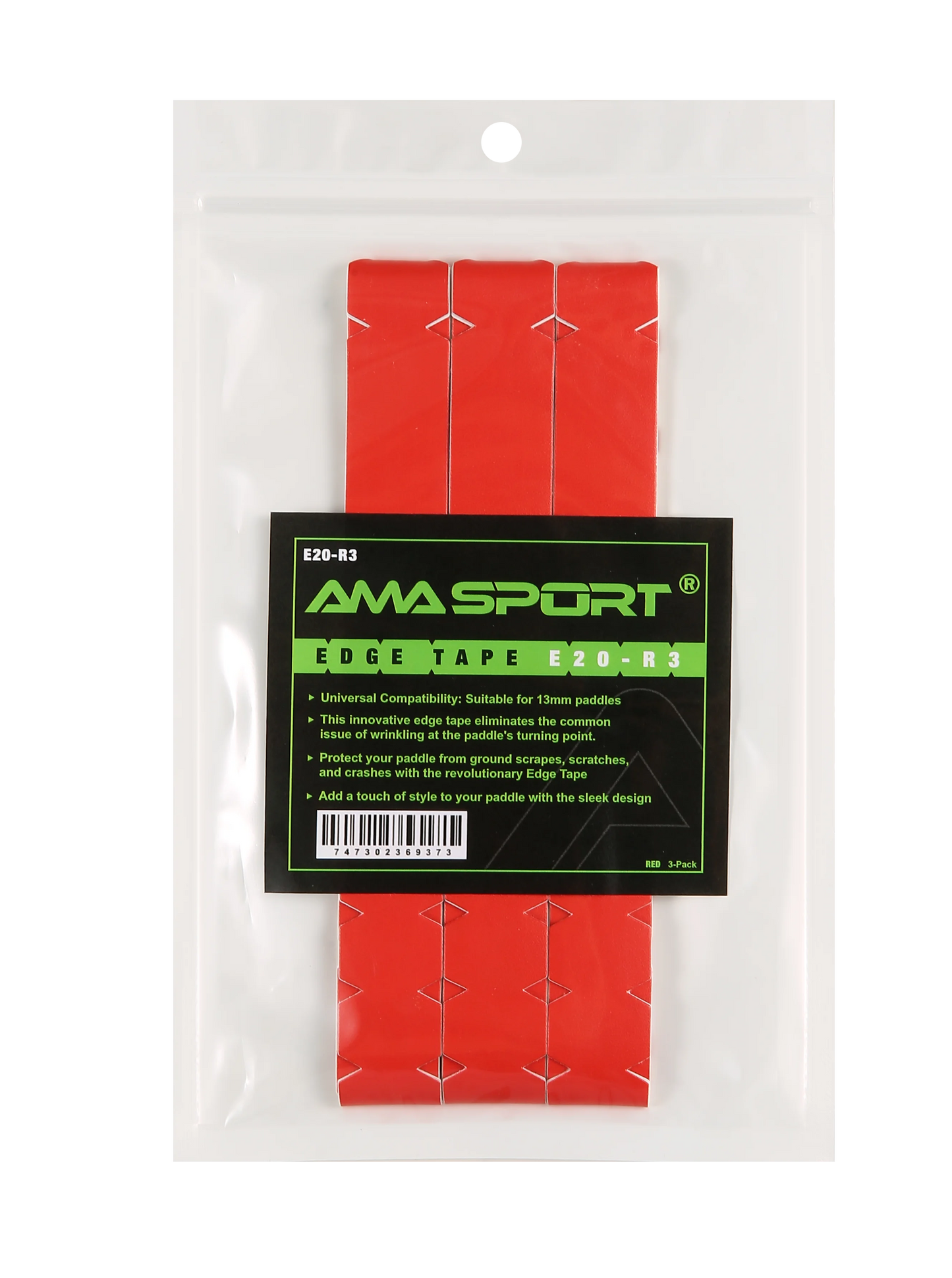 AMA SPORT Pickleball Paddle Protection Tapes - Racket Head Protectors in Two Color Options for 13/16/19mm Width