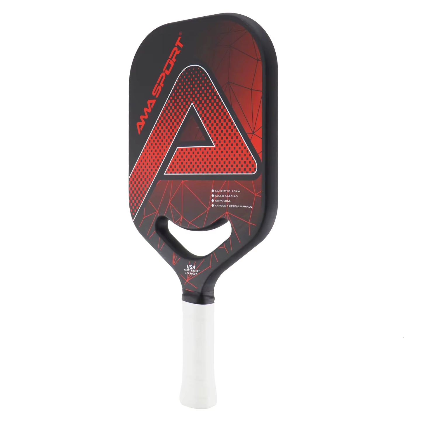 USAPA Pickleball Paddle with Maximum Spin 3K Friction Carbon Fiber Graphite Texture Surface Edgeless Pickle Ball Paddle