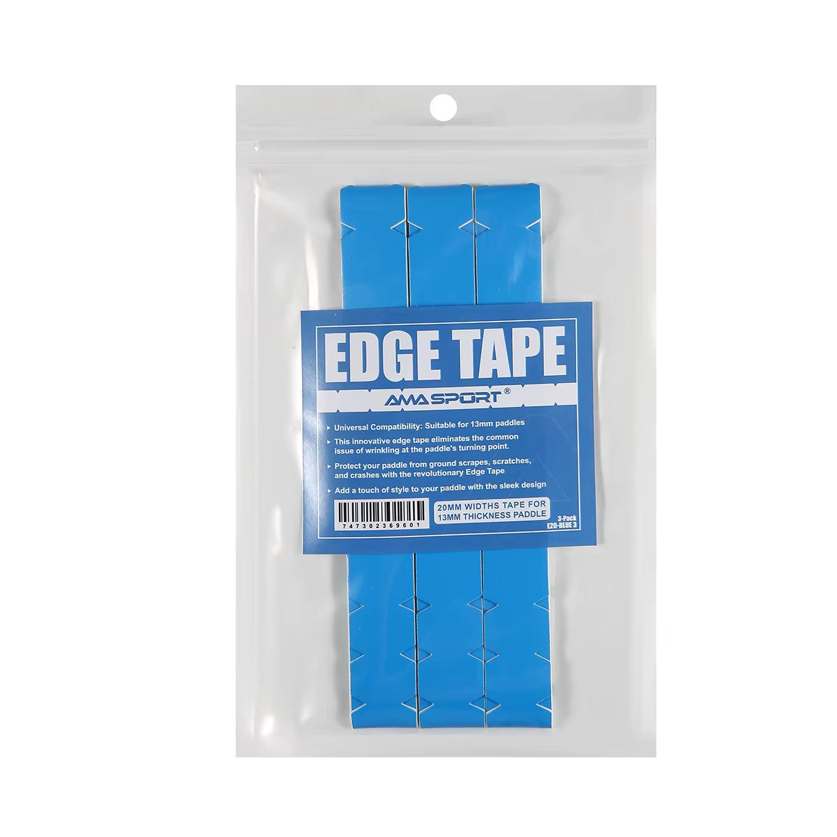 AMA SPORT Pickleball Paddle Protection Tapes - Racket Head Protectors in Two Color Options for 13/16/19mm Width