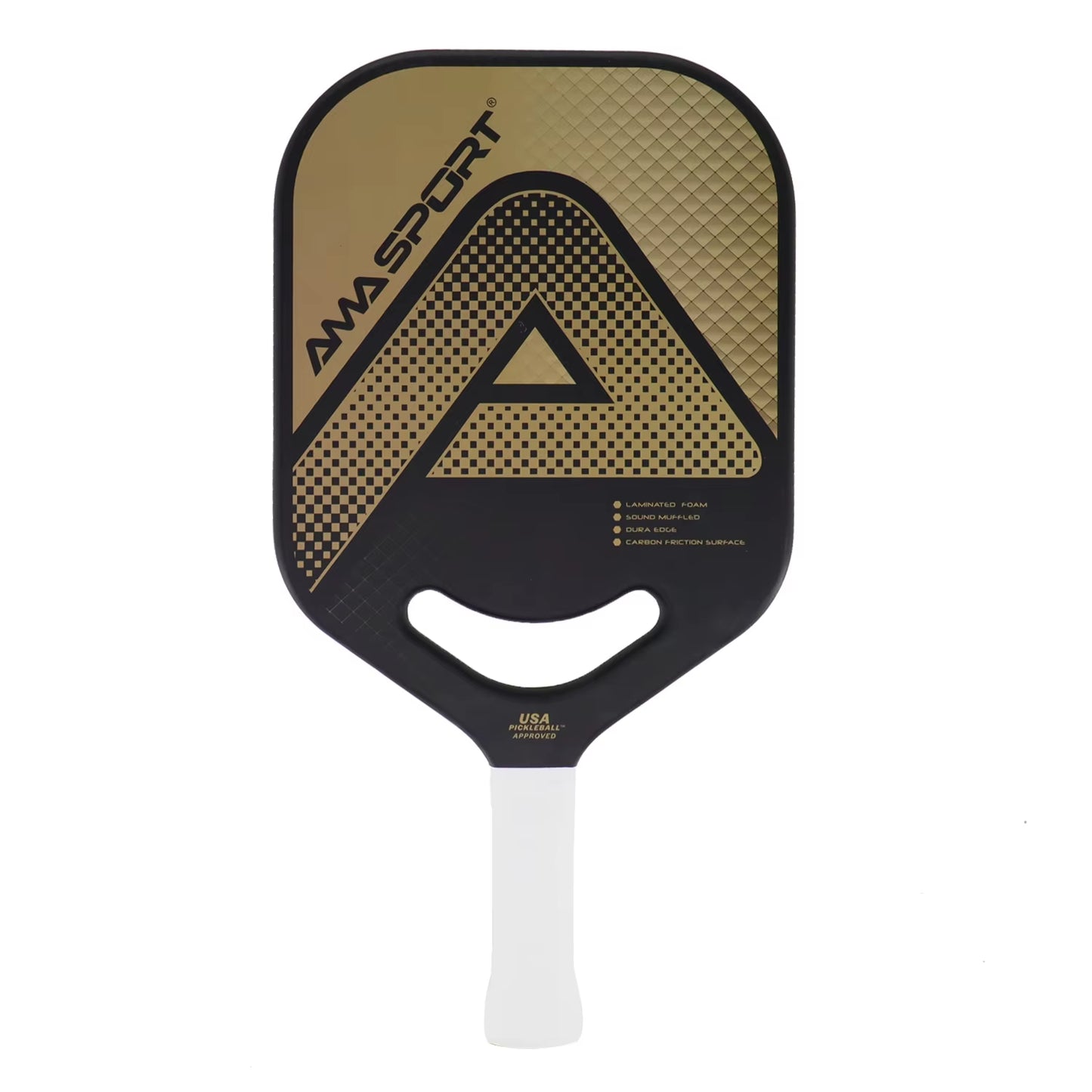 USAPA Pickleball Paddle with Maximum Spin 3K Friction Carbon Fiber Graphite Texture Surface Edgeless Pickle Ball Paddle
