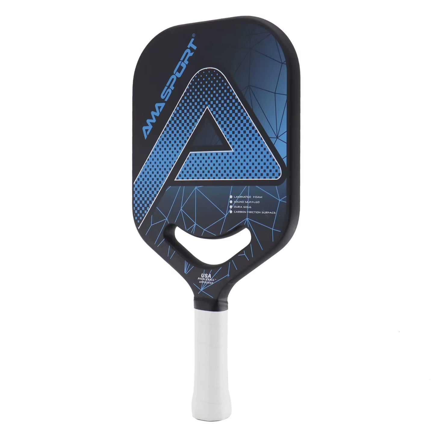 USAPA Pickleball Paddle with Maximum Spin 3K Friction Carbon Fiber Graphite Texture Surface Edgeless Pickle Ball Paddle