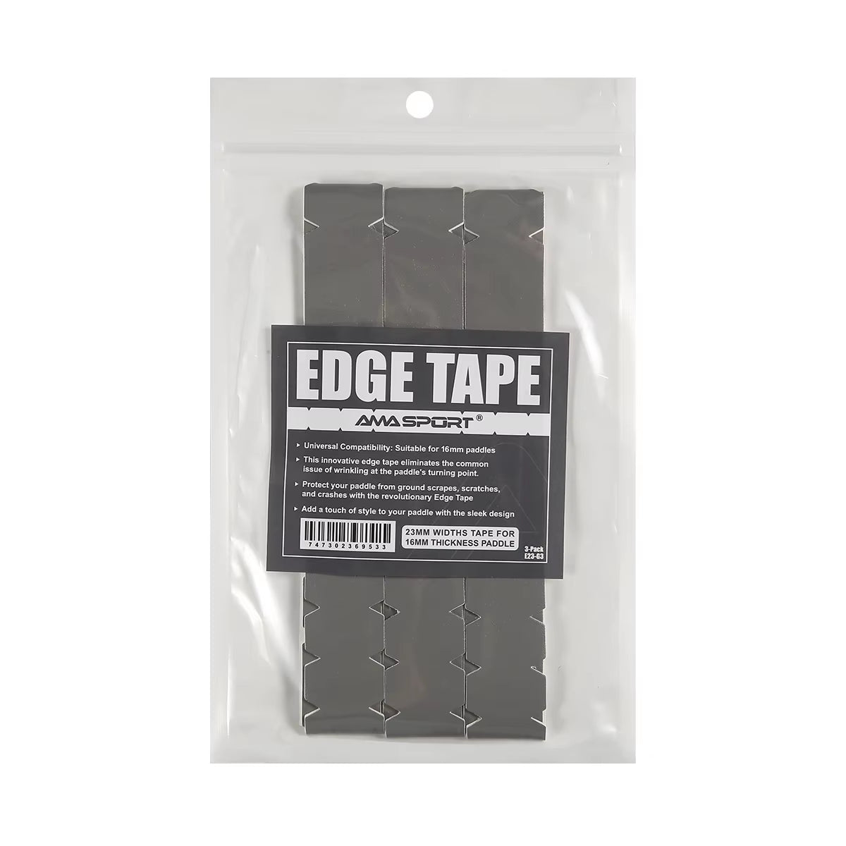 AMA SPORT Pickleball Paddle Protection Tapes - Racket Head Protectors in Two Color Options for 13/16/19mm Width