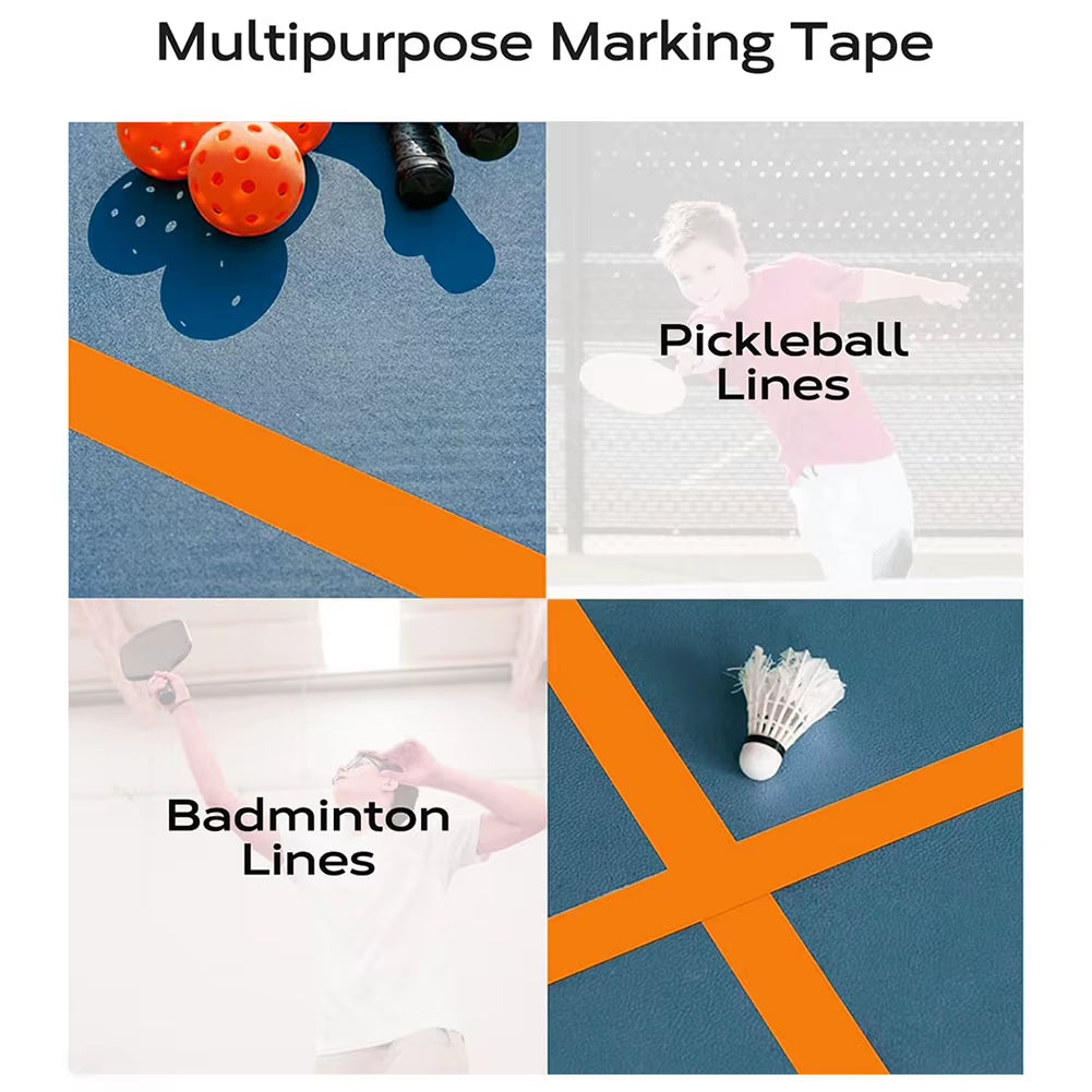 20M Outdoor Pickleball Court Marking Tape - Versatile Sports Field Tape for Outdoor Athletic Courts