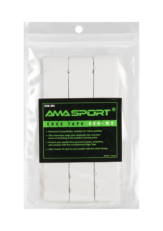 AMA SPORT Pickleball Paddle Protection Tapes - Racket Head Protectors in Two Color Options for 13/16/19mm Width