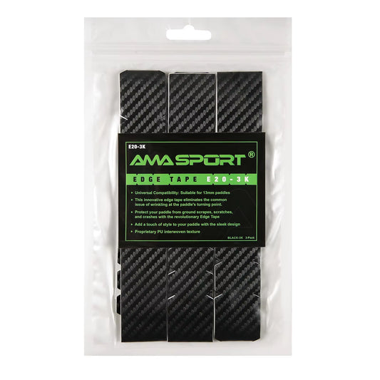 AMASPORT Premium Thickened Pickleball Paddle Protection Tape - 3K Textured Edge Guard Accessory
